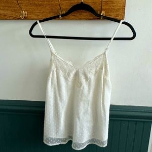 White polka dot tank